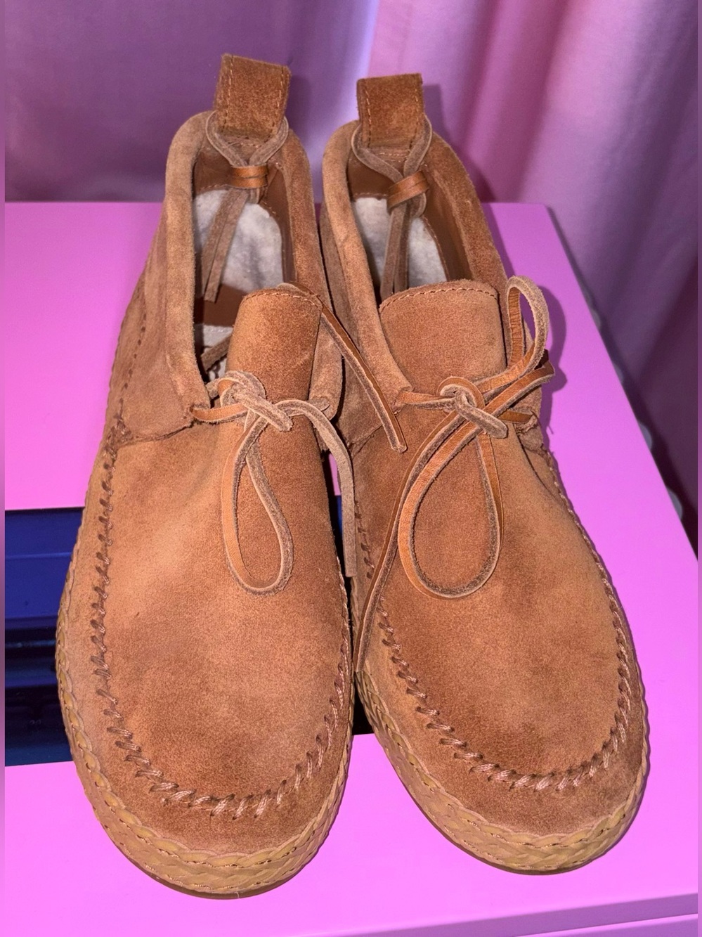 UGG Chestnut Suede Moccasin Shoes